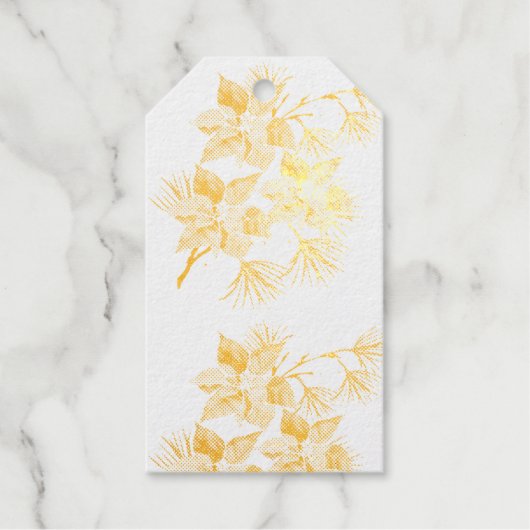 Étiquette Cadeau Feuille (Recto)