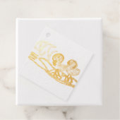 Étiquette-cadeau Flamants roses mariage plaisir d'été (Avec boite)