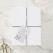 Étiquette cadeau fleur sauvage (Avec de la ficelle)