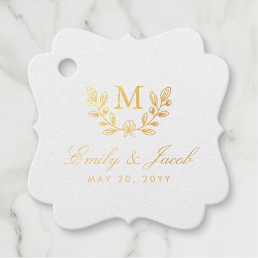 Étiquette-cadeau Fleurs de récolte (Devant)