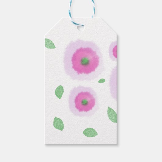 Étiquette cadeau Fleurs gonflées (Devant)
