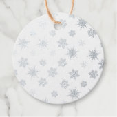 Étiquette-cadeau Flocon de neige (Devant)