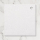 Étiquette-cadeau Flocon de neige classique Fêtes Argent (Dos)