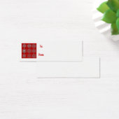 Étiquette cadeau flocons d'argent (Bureau)