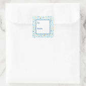 Étiquette cadeau flocons de neige Étoile de David (Sac)