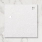 Étiquette-cadeau Flocons Joyeux Noël (Dos)