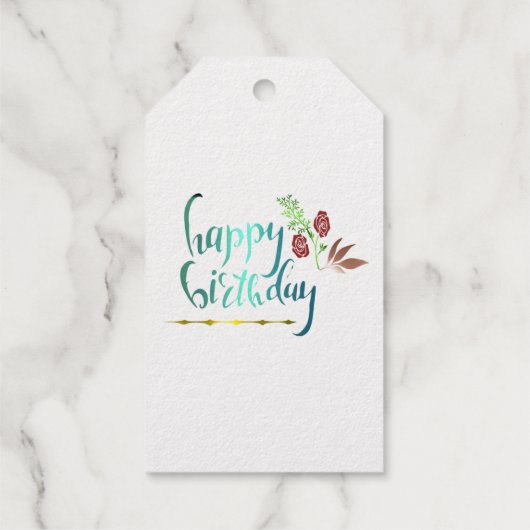 Étiquette cadeau Foil (Verso)