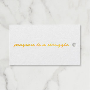 Étiquette cadeau Foil Progress