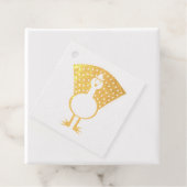 Étiquette-cadeau Funky Peacock Custom Foil (Avec boite)