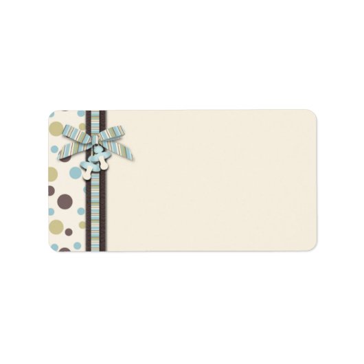 Étiquette cadeau garçon (Devant)