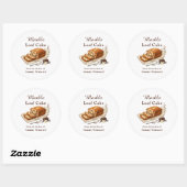 Étiquette Cadeau Gâteau Marbré (Feuille)