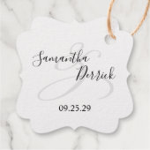 Étiquette-cadeau Gâteau mariage (Dos)