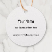 Étiquette-cadeau Gold Foil Circle - "Bravo! Home Sweet Home" (Dos)