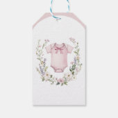 Étiquette Cadeau Guirlande Boho Baby Shower Oh Bab (Dos)