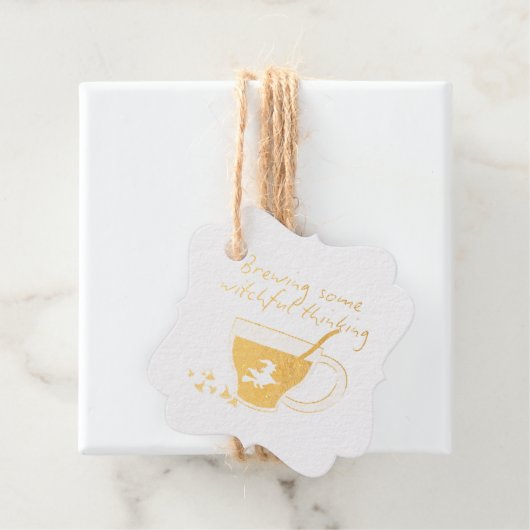 Étiquette-cadeau Halloween de Mikitiez espresso sorcière café (Avec boite)