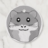 Étiquette-cadeau Hamster amusant et léger (Dos)