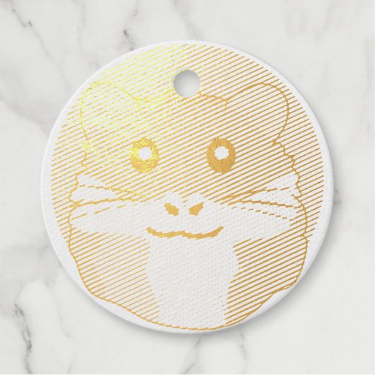 Étiquette-cadeau Hamster amusant et léger (Devant)