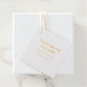 Étiquette-cadeau Handsome et peut cuisiner ajouter nom maître chef  (Avec boite)