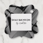 Étiquette-cadeau Hang d'emballage du logo d'entreprise moderne (Dos)