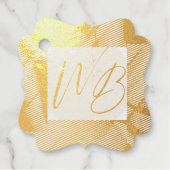 Étiquette-cadeau Hang d'emballage du logo d'entreprise moderne (Devant)