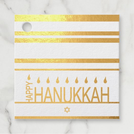 Étiquette-cadeau Hannukah (Devant)