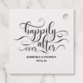 Étiquette-cadeau Heureux toujours après Mariage (Dos)