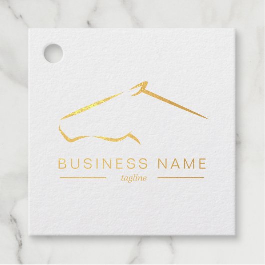 Étiquette-cadeau Horse Ranch | Ferme à cheval (Devant)