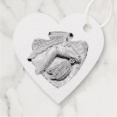 Étiquette-cadeau Horse Woodcarving (Dos)