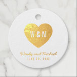 Étiquette-cadeau Huile de Mariage cardiaque Monogramme<br><div class="desc">Marque de mariage monogramme moderne en papier d'aluminium avec un coeur. Personnalisez-le en remplaçant le texte de l'espace réservé par vos détails. Pour plus d'options comme changer la police et sa taille, cliquez sur le bouton "Personnaliser". *Veuillez noter que le filigrane Zazzle qui apparaît dans l'aperçu du zoom n'apparaîtra PAS...</div>