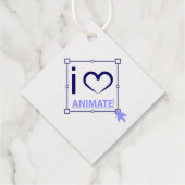 Étiquette-cadeau I Love Animate (Dos)