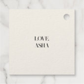 Étiquette-cadeau Illustration de la mine d'abeilles Saint-Valentin (Dos)