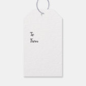 Étiquette cadeau illustration de peinture de canar (Dos)