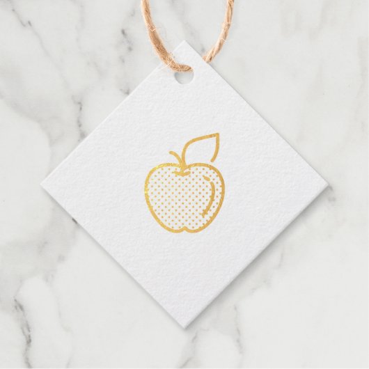 Étiquette-cadeau Image de fruit de pomme (Devant)