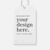 Étiquette Cadeau Importer votre création (Devant)