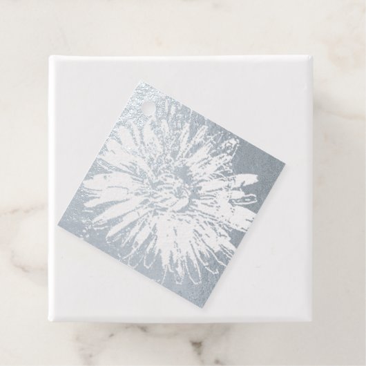 Étiquette-cadeau Impression Dandelion Argent (Avec boite)