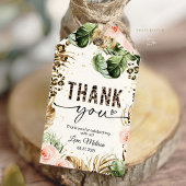 Étiquette cadeau imprimé safari léopard Enclos pou