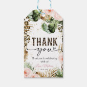 Étiquette cadeau imprimé safari léopard Enclosures (Devant)