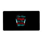 Étiquette Cadeau infirmière | Je Vois Plus De Pièces Privées (Devant)