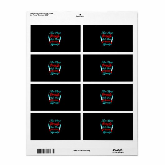 Étiquette Cadeau infirmière | Je Vois Plus De Pièces Privées (Feuille entière)