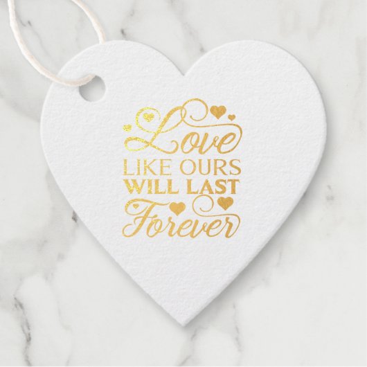 Étiquette-cadeau J'aime les nôtres (Devant)