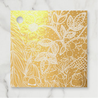 Étiquette-cadeau Jardin Magique Motif Encre Fantaisiste