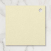 Étiquette-cadeau Jaune de mariage (Dos)