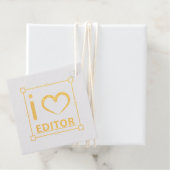 Étiquette-cadeau Je suis rédacteur (Avec boite)