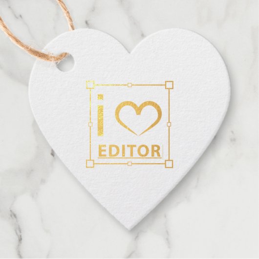 Étiquette-cadeau Je suis rédacteur (Devant)