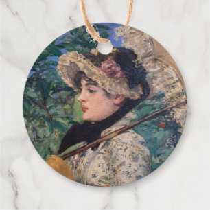 Étiquette-cadeau Jeanne (Printemps) Par Édouard Manet