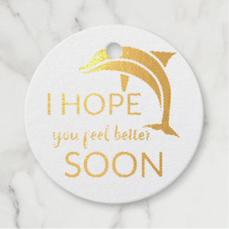 Étiquette-cadeau J'espère que vous vous sentirez mieux bientôt