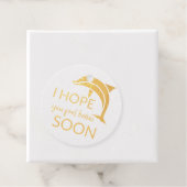 Étiquette-cadeau J'espère que vous vous sentirez mieux bientôt (Avec boite)