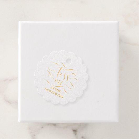 Étiquette-cadeau Jetez-Moi Au Mariage Des Nouveaux Mariés (Avec boite)