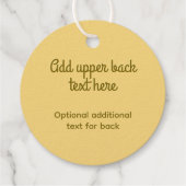 Étiquette-cadeau Joins Pretzels - Lied the Knot Linked Bread Shape (Dos)