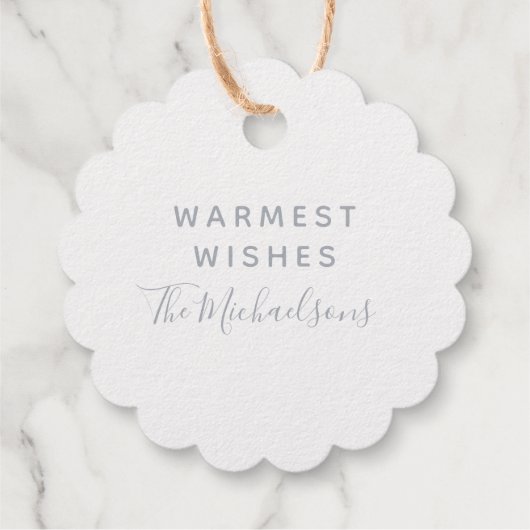 Étiquette-cadeau Joyeuses fêtes (Dos)